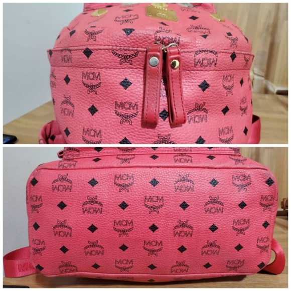 Authentic MCM Visetos Sprinkle Stud Large Backpack - Picture 6 of 11